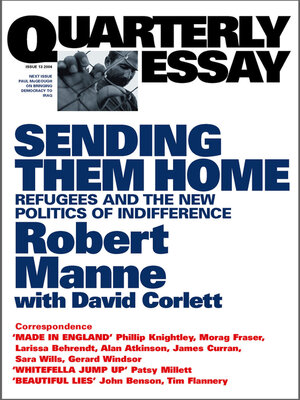 cover image of Quarterly Essay 13 Sending Them Home